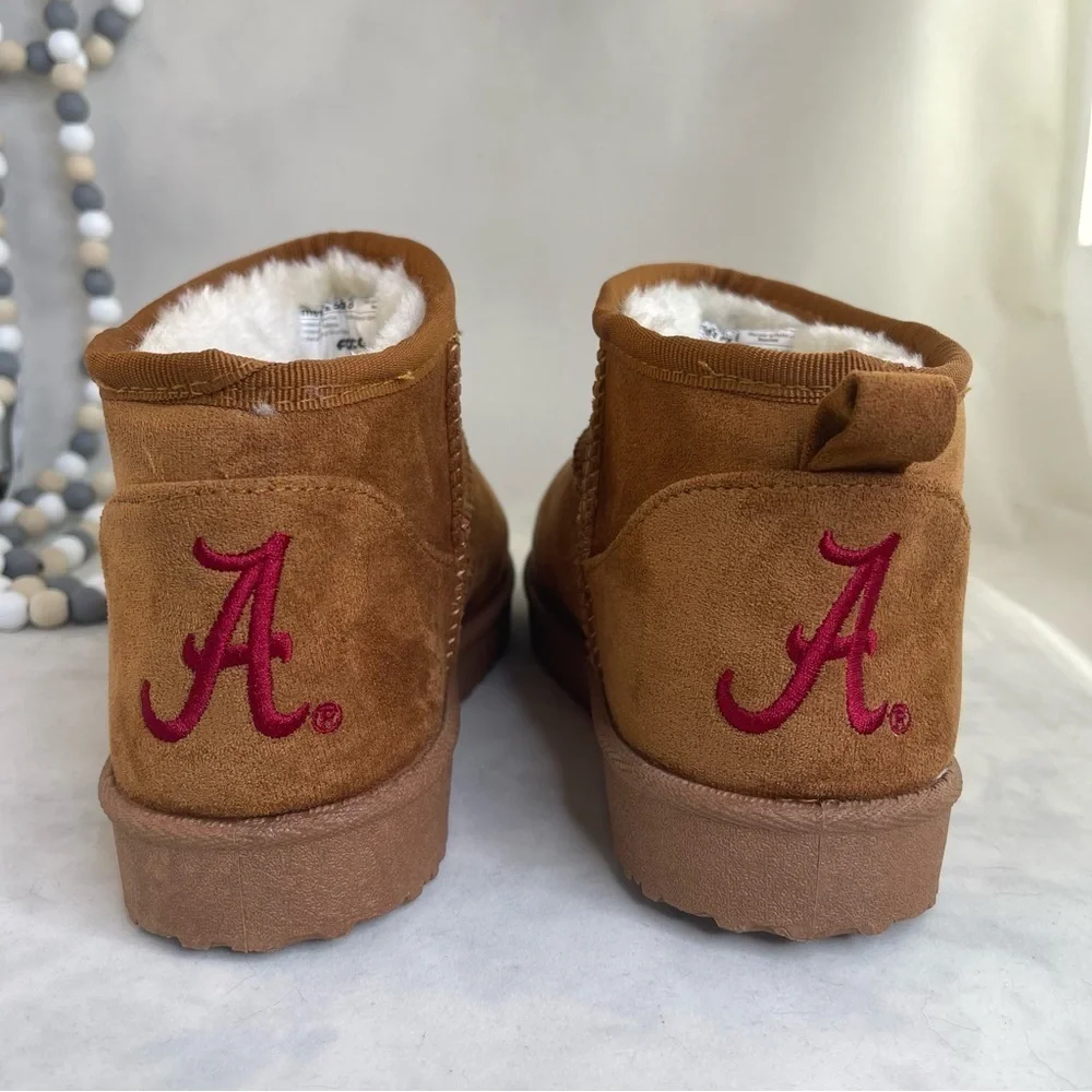 Foco Brown Boots with White Fur Lining women size 6